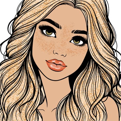 beautiful realistic girl