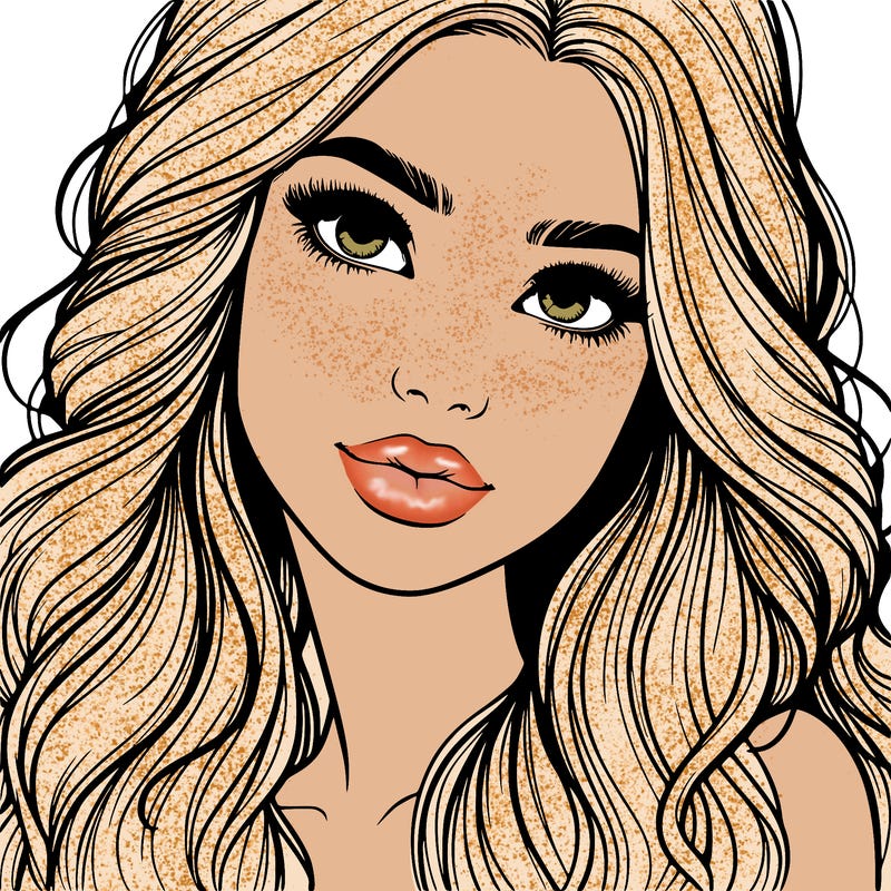 beautiful realistic girl