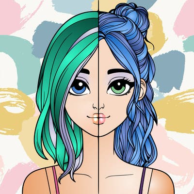 realistic girl split