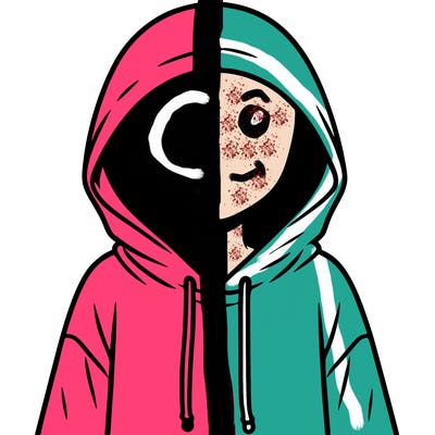 faceless girl in hoodie