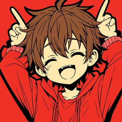 anime happy boy