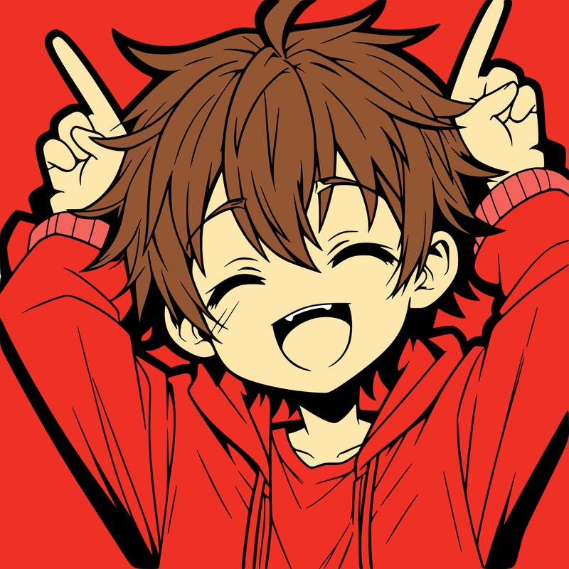 anime happy boy