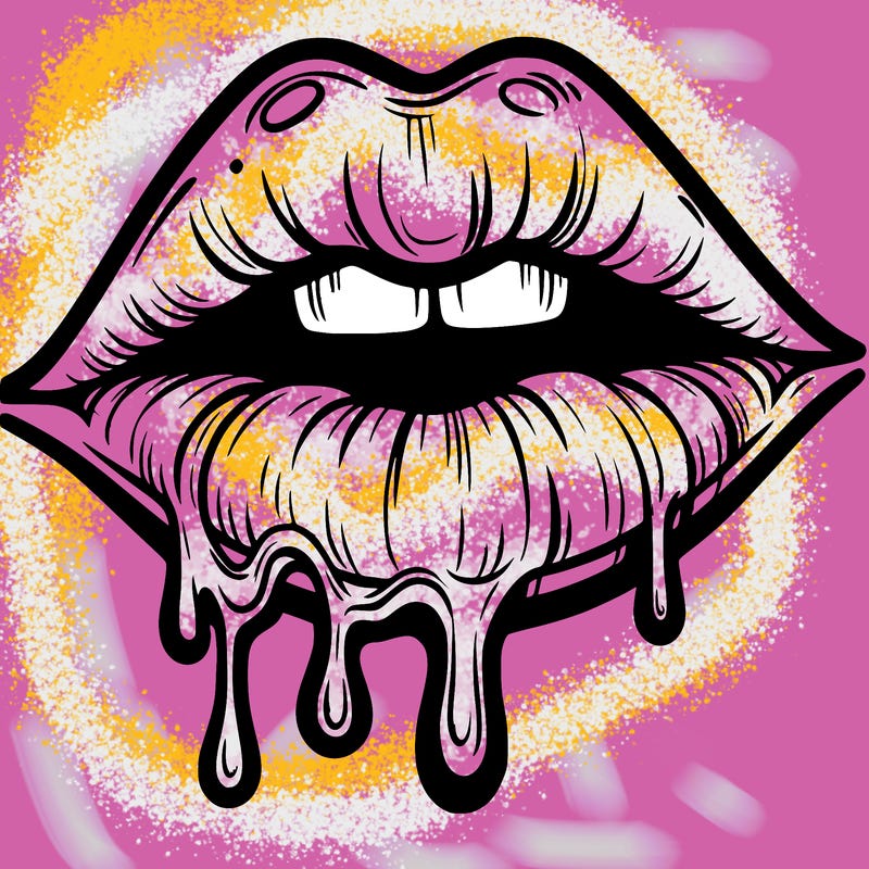 lips that look realistic and drip