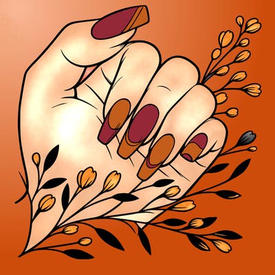 nails with french tip