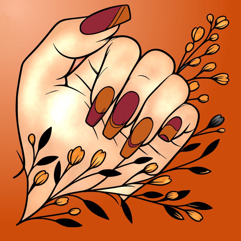 nails with french tip