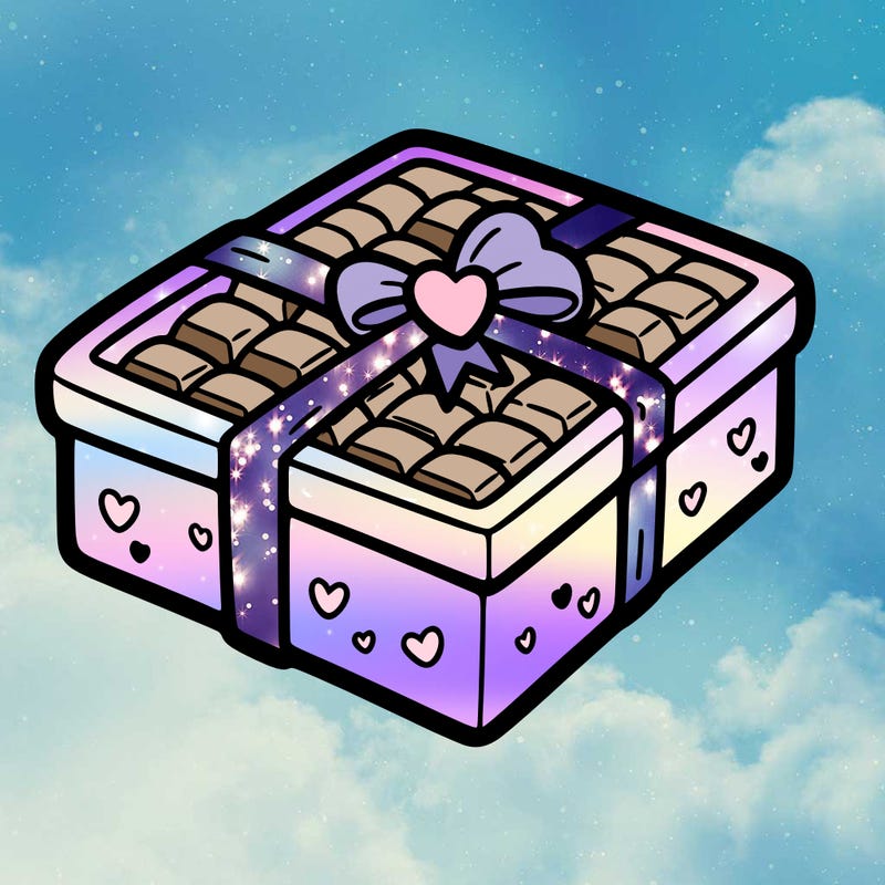 a box of chocolate for valentines day