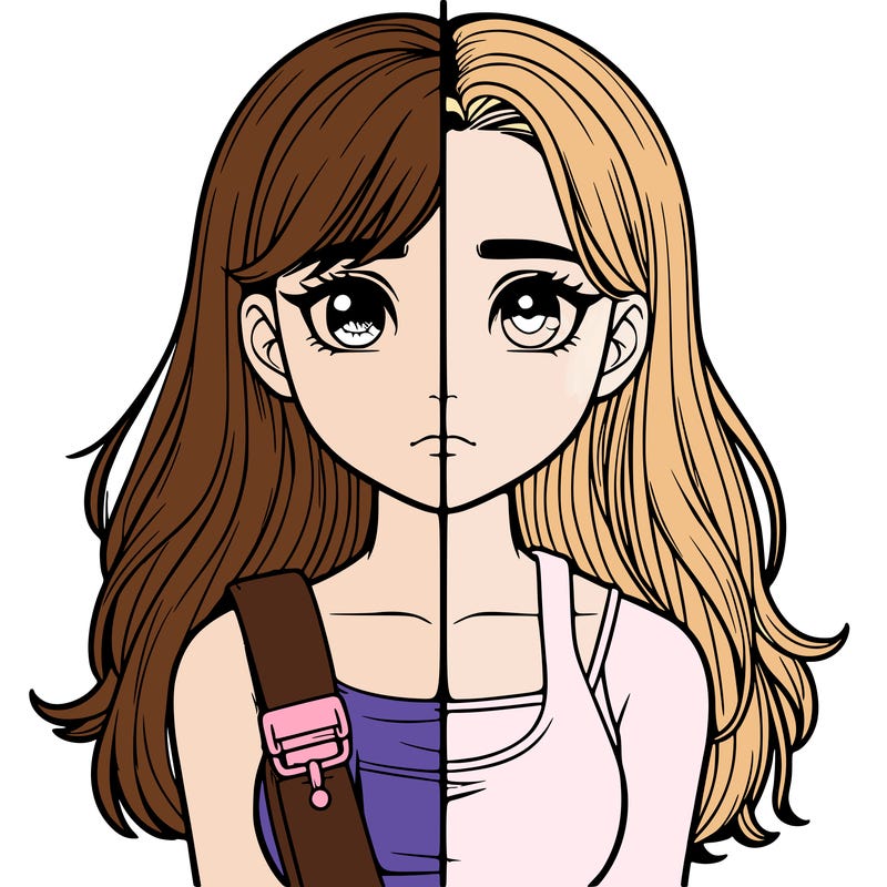 realistic girl split