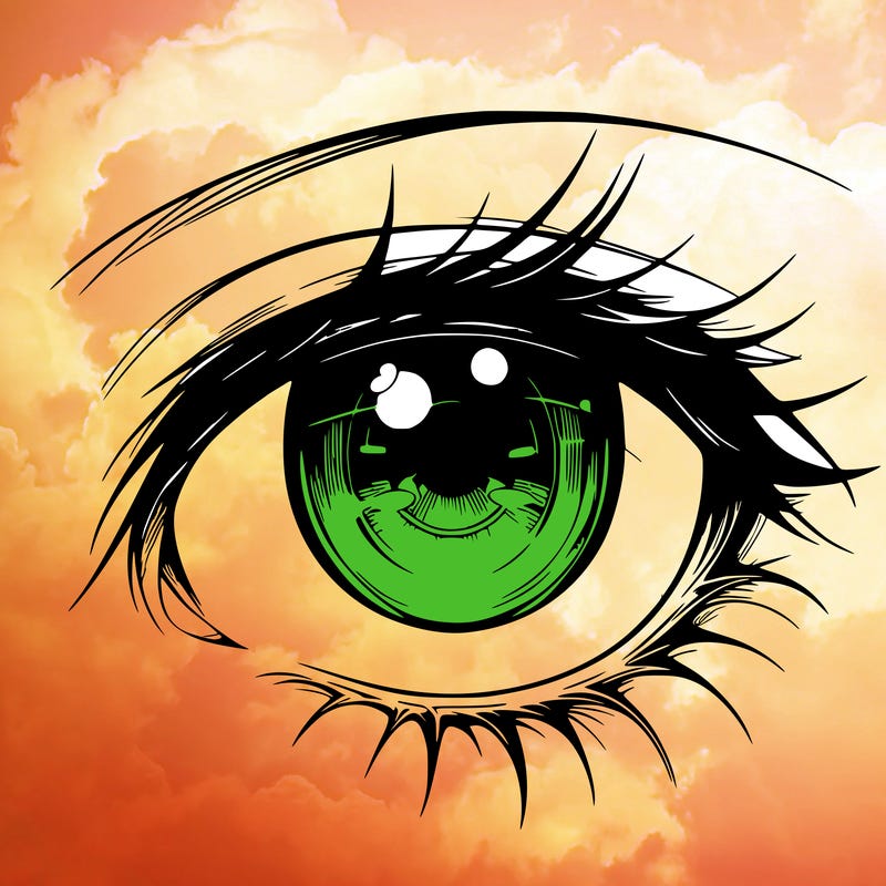 realistic anime eye fenale anime eye