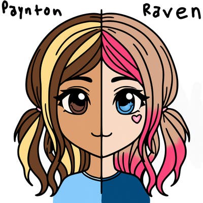 split girl just the face