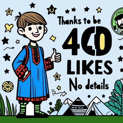 thanks for 40 likes