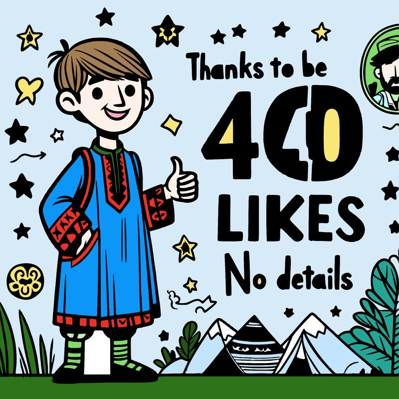 thanks for 40 likes
