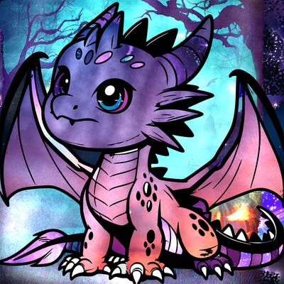 fierce baby night dragon