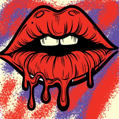 lips that look realistic and drip
