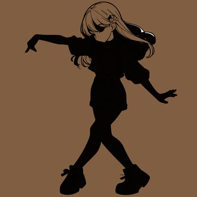 realistic girl danceing