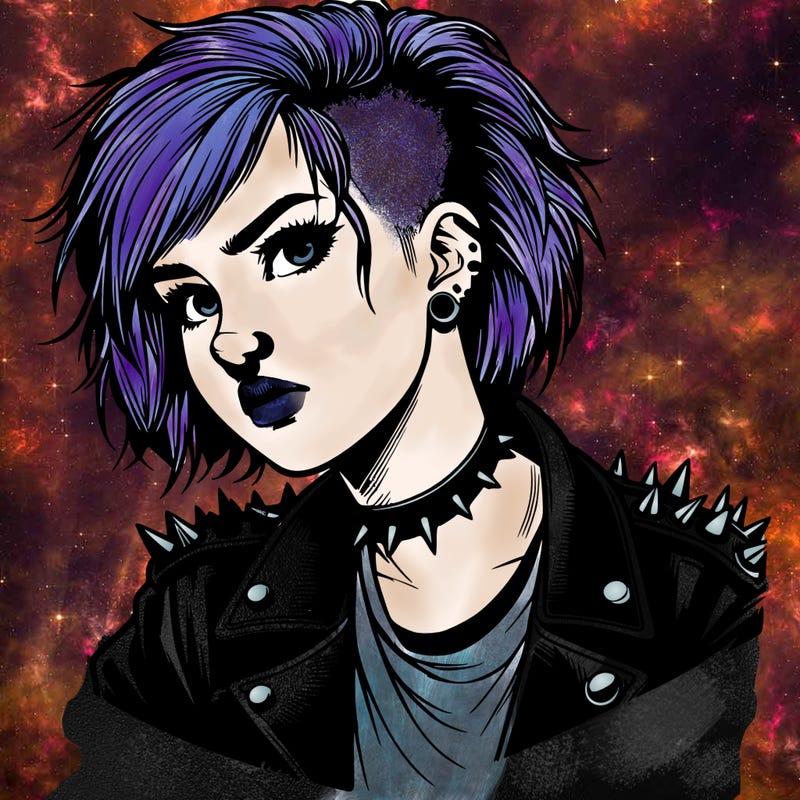 realistic punk girl