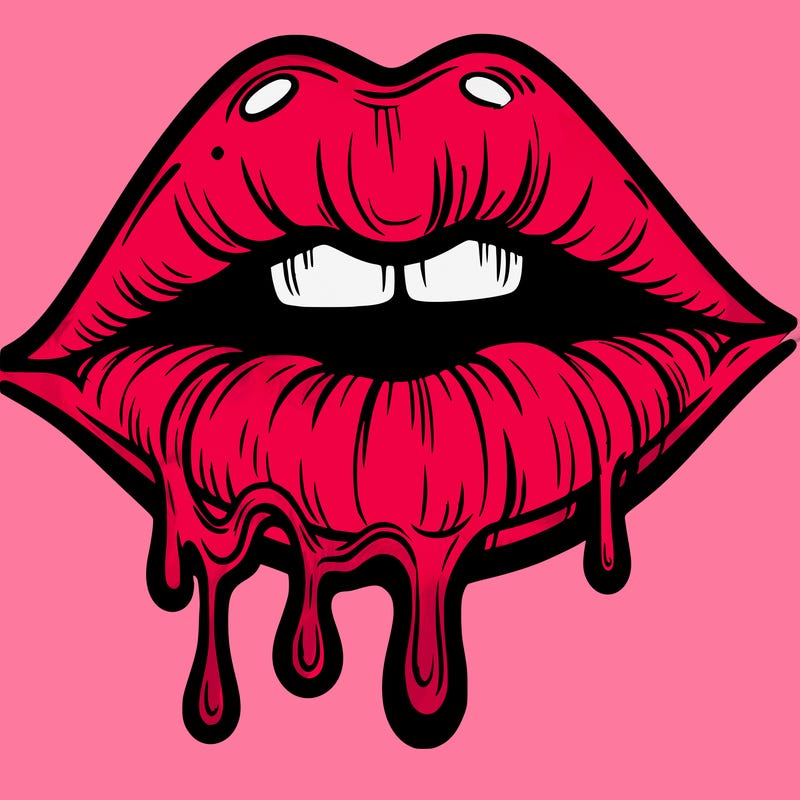 lips that look realistic and drip