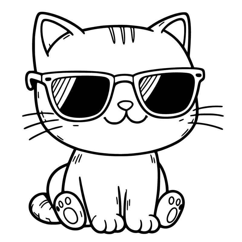cat with sunglasses