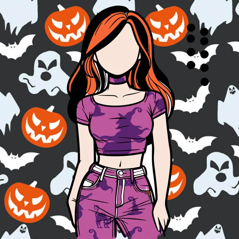 girl with a crop top and jeans