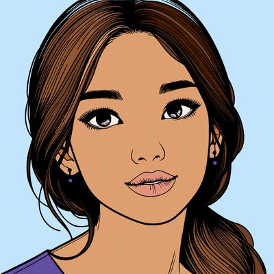 beautiful realistic asian woman