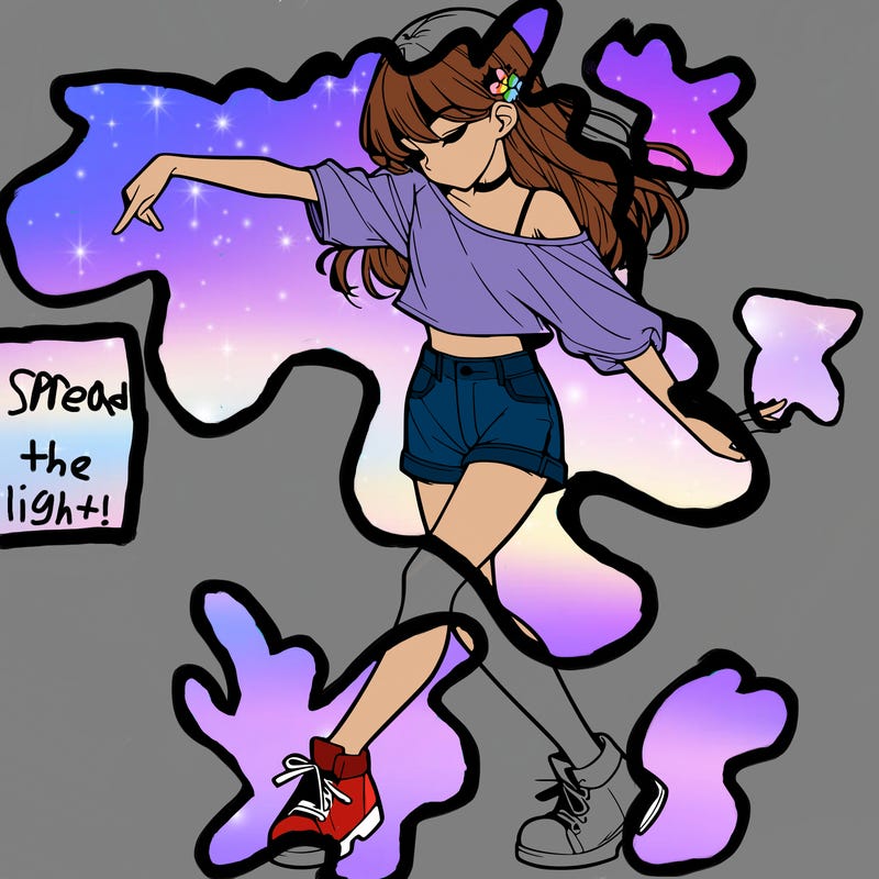 realistic girl danceing