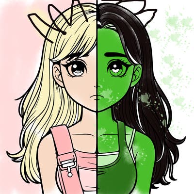 realistic girl split