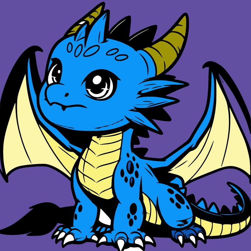 fierce baby night dragon
