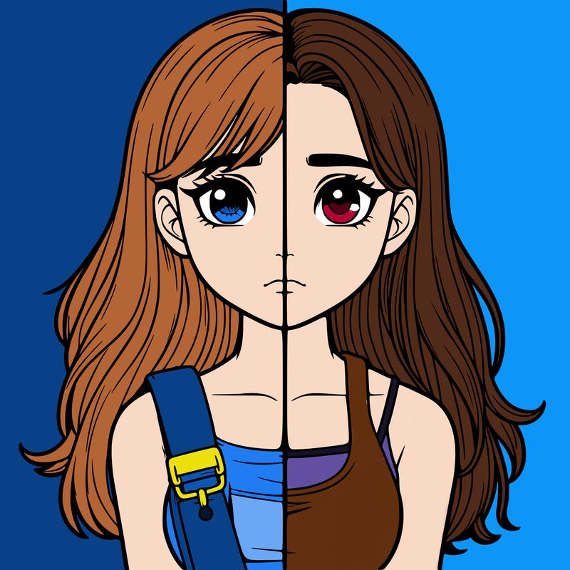 realistic girl split