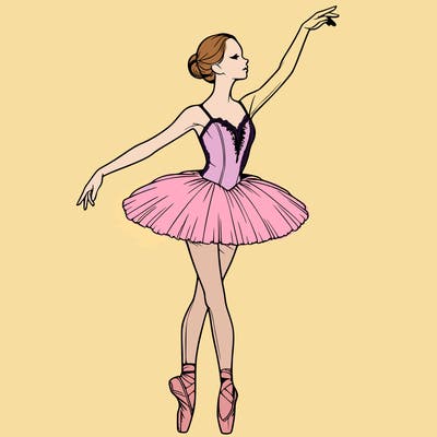 realistic ballerina