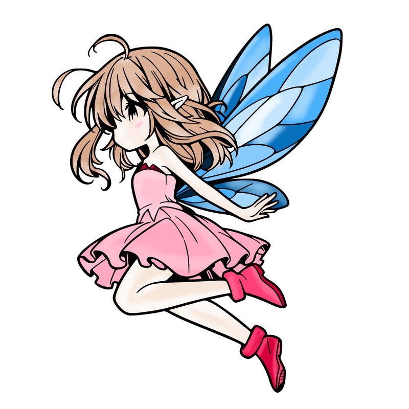 manga fairy flying