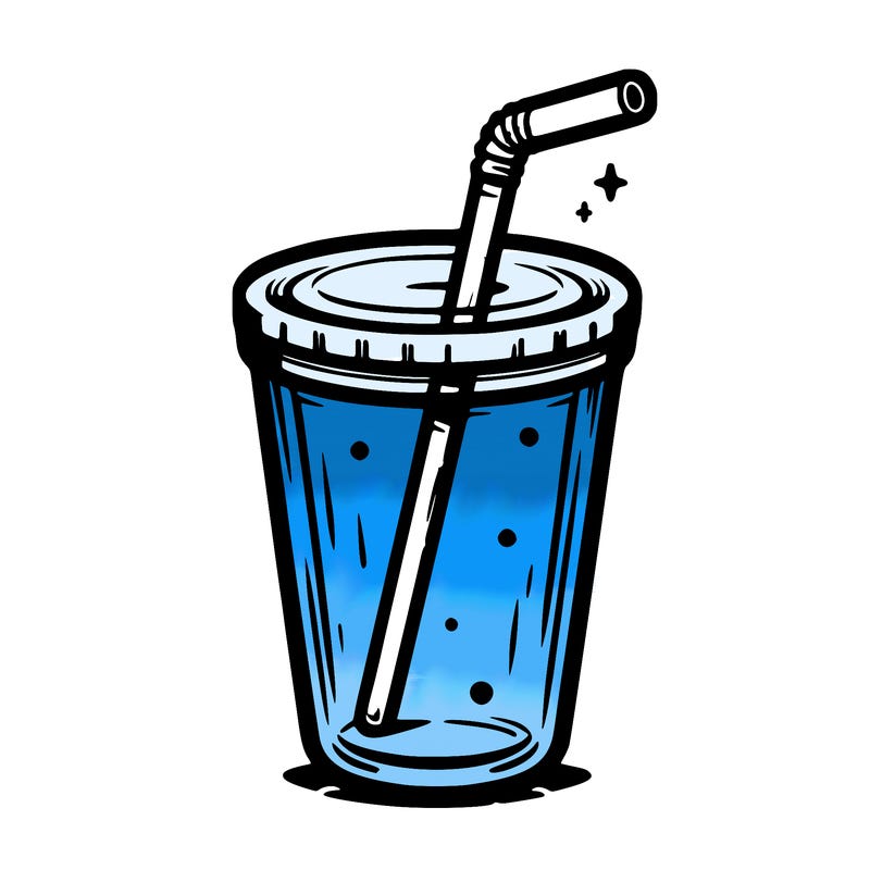 large tumbler with handle and a straw coming out of it