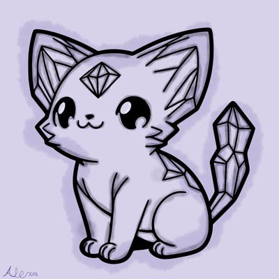 crystal kitten