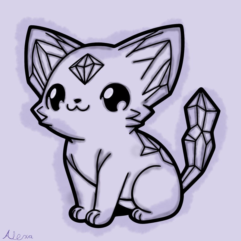 crystal kitten