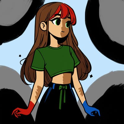 girl in a cute crop top