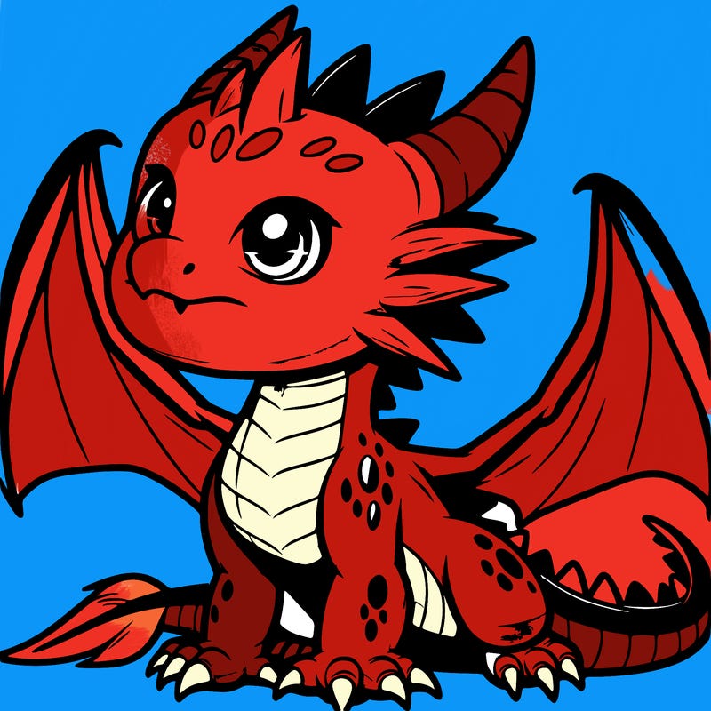 fierce baby night dragon