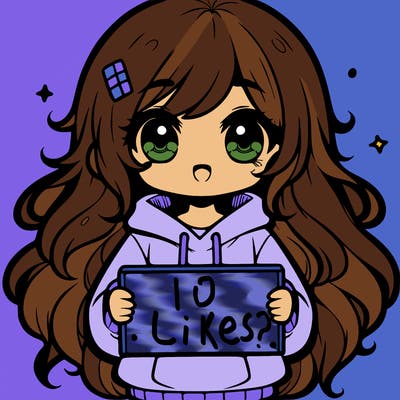 cute girl with long messy hair, wearing a hoodie holding a sign