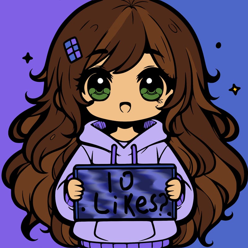 cute girl with long messy hair, wearing a hoodie holding a sign