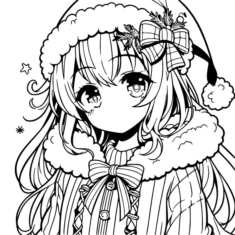 anime christmas girl