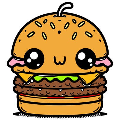 burger cute