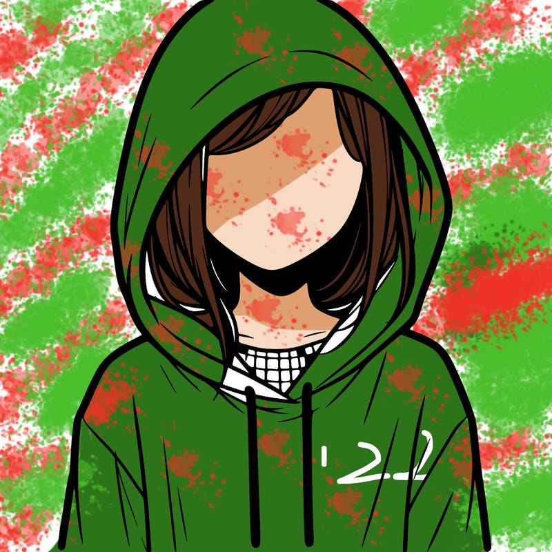 faceless girl in hoodie