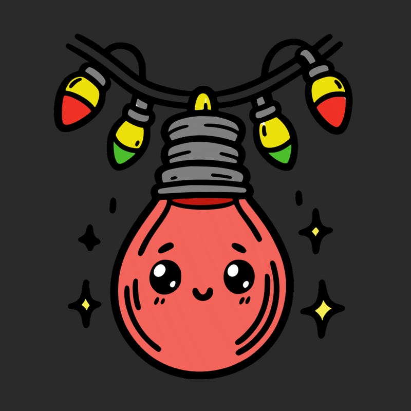 small bulb of a garland