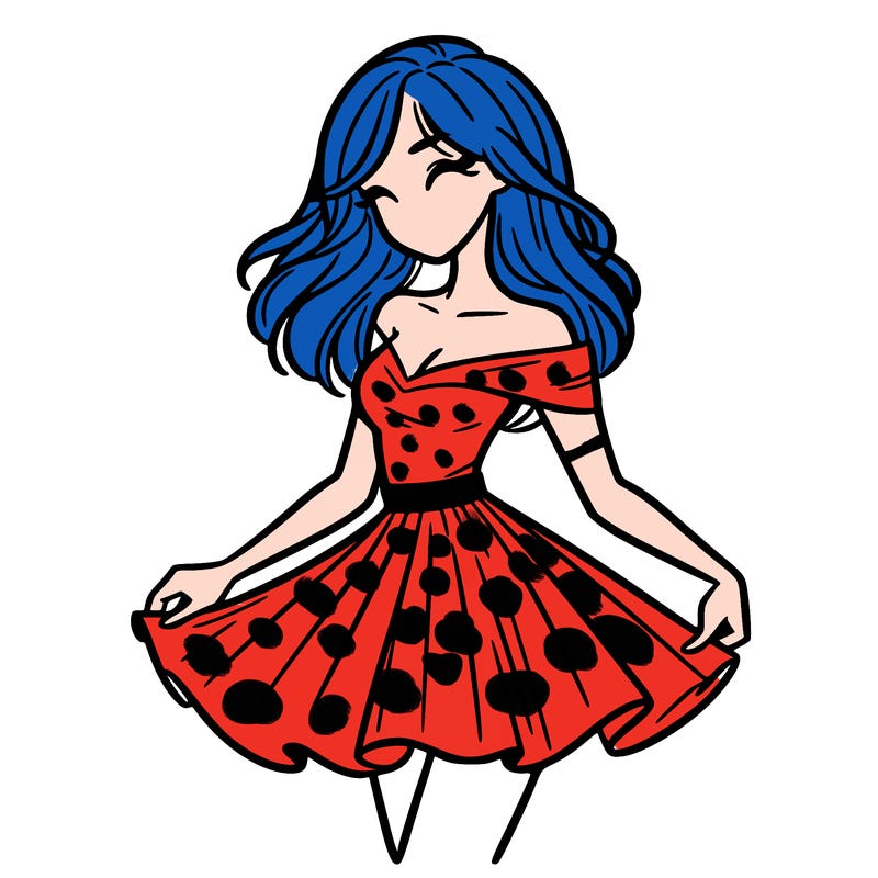 woman in skirt