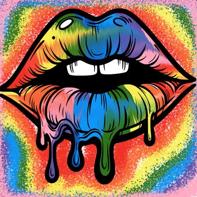 lips that look realistic and drip