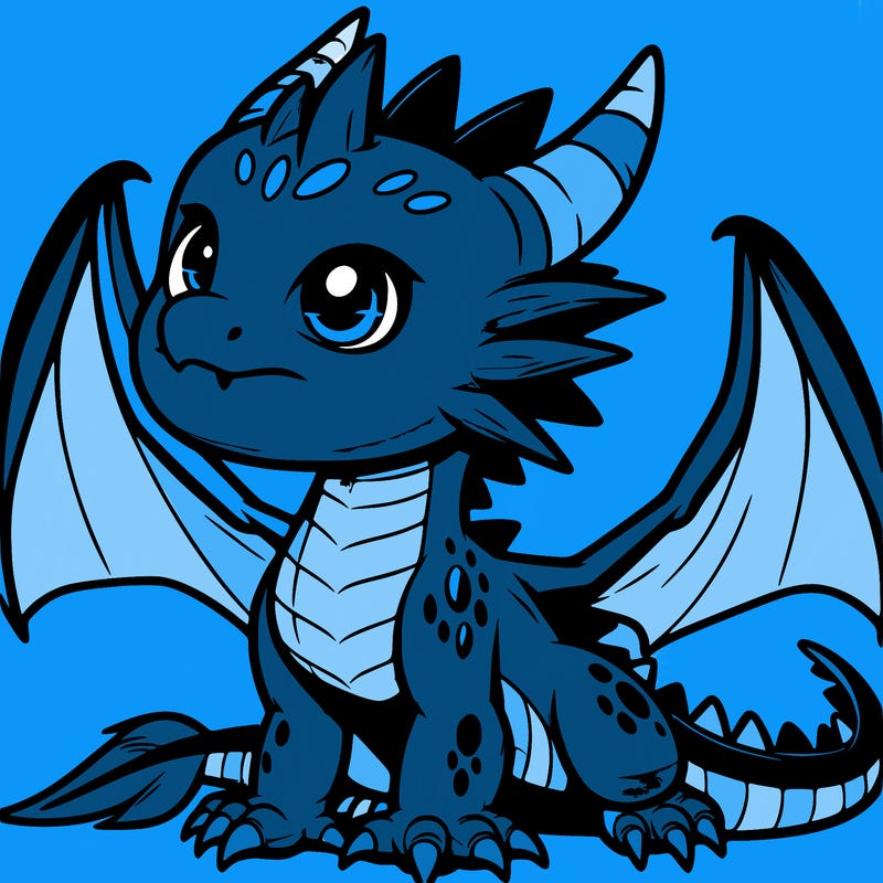 fierce baby night dragon