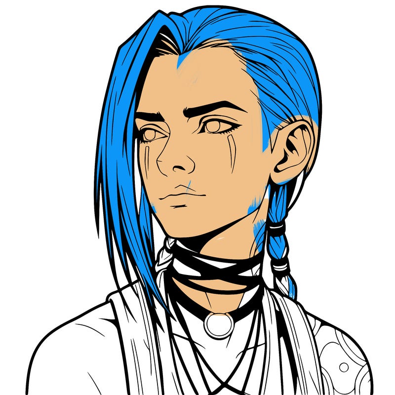 jinx from arcane realistic