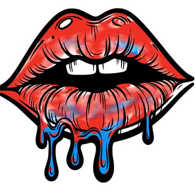 lips that look realistic and drip