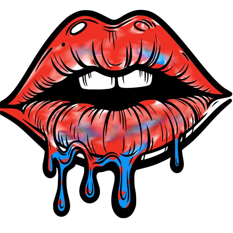 lips that look realistic and drip