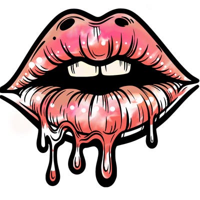 lips that look realistic and drip