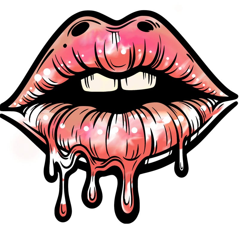 lips that look realistic and drip
