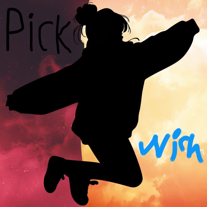 realistic girl jumping with a bun and oversized sweatshirt