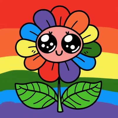 flower with eyes